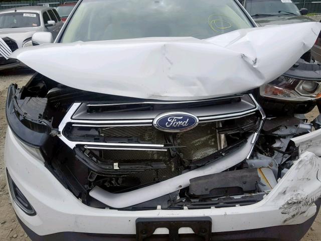 2FMPK4J93HBB30499 - 2017 FORD EDGE SEL WHITE photo 7