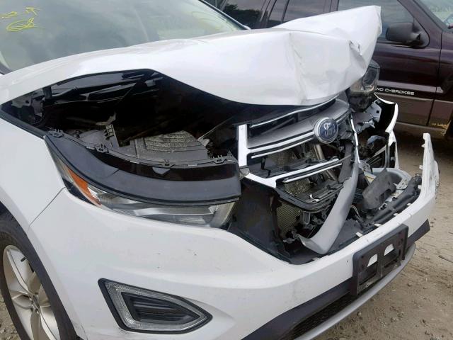 2FMPK4J93HBB30499 - 2017 FORD EDGE SEL WHITE photo 9