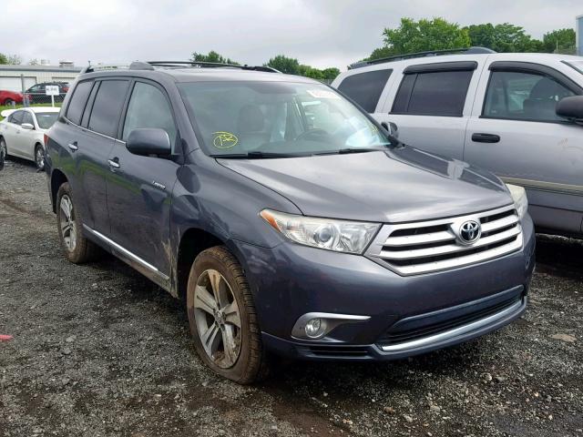 5TDDK3EH2CS096436 - 2012 TOYOTA HIGHLANDER GRAY photo 1