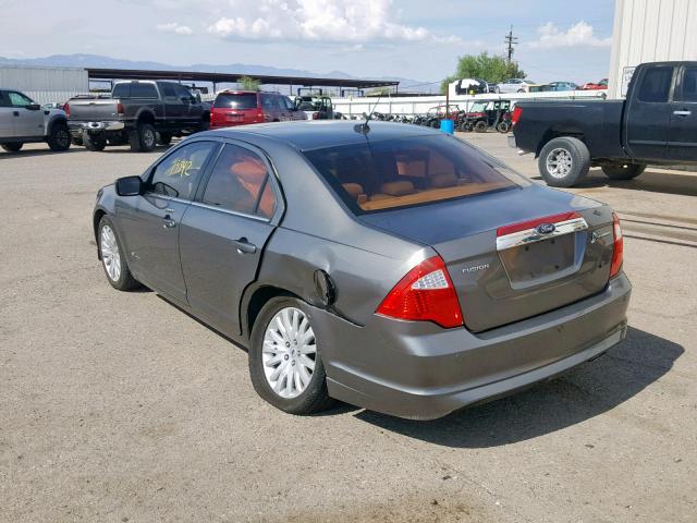 3FADP0L33AR149562 - 2010 FORD FUSION HYB CHARCOAL photo 3