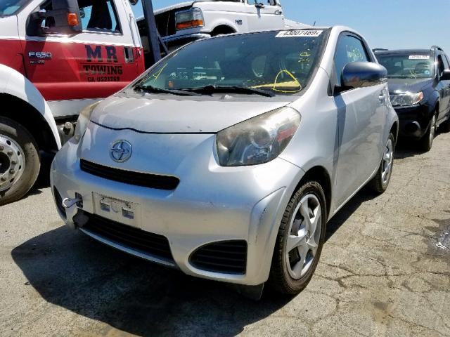 JTNJJXB04CJ014839 - 2012 TOYOTA SCION IQ SILVER photo 2