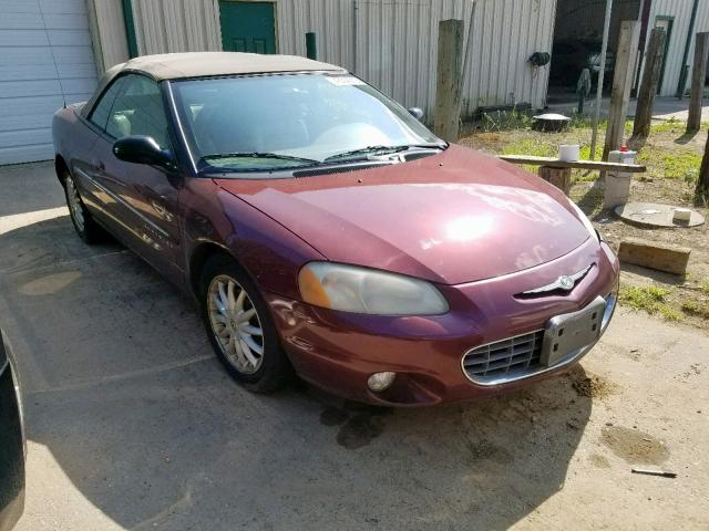 1C3EL55U91N637872 - 2001 CHRYSLER SEBRING LX RED photo 1