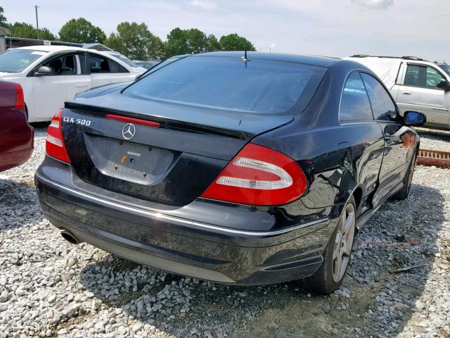 WDBTJ75J35F148425 - 2005 MERCEDES-BENZ CLK 500 BLACK photo 4