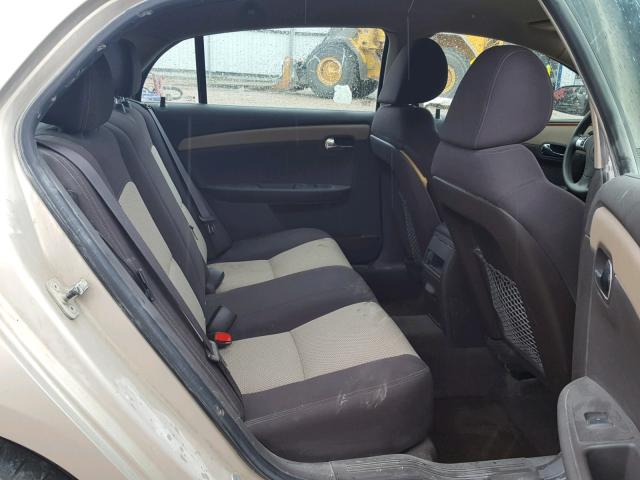 1G1ZC5EB2AF134053 - 2010 CHEVROLET MALIBU 1LT GOLD photo 6