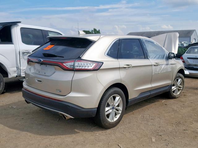 2FMPK4J93HBB36108 - 2017 FORD EDGE SEL TAN photo 4