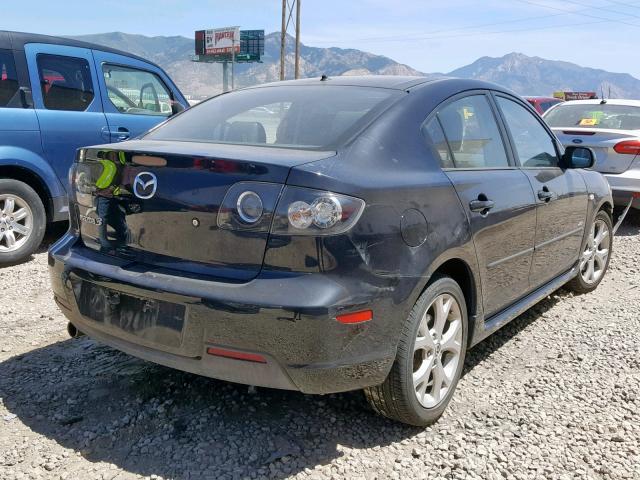 JM1BK324571686402 - 2007 MAZDA 3 S BLACK photo 4