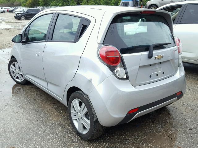 KL8CB6S92EC580632 - 2014 CHEVROLET SPARK LS SILVER photo 3