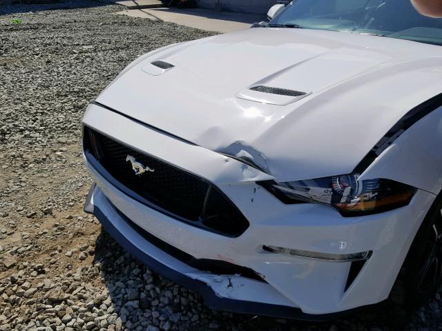 1FATP8FF1K5140475 - 2019 FORD MUSTANG GT WHITE photo 9