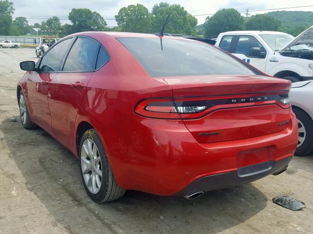 1C3CDFBA3DD123367 - 2013 DODGE DART SXT RED photo 3