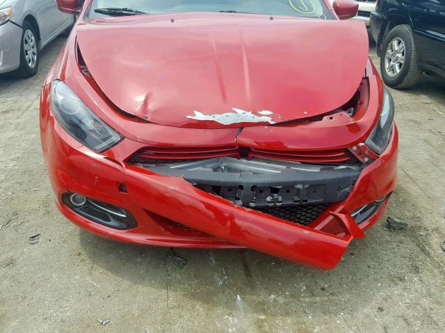 1C3CDFBA3DD123367 - 2013 DODGE DART SXT RED photo 7