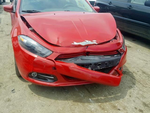 1C3CDFBA3DD123367 - 2013 DODGE DART SXT RED photo 9