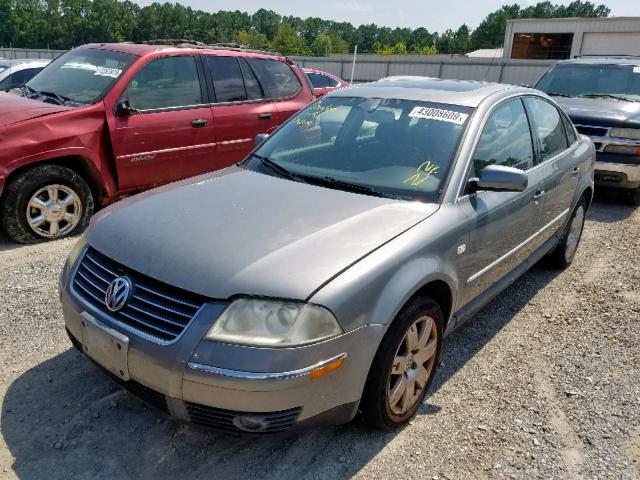 WVWTH63B92P294692 - 2002 VOLKSWAGEN PASSAT GLX GRAY photo 2