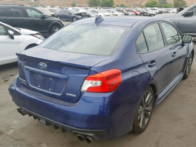 JF1VA1L62G9806152 - 2016 SUBARU WRX LIMITE BLUE photo 4