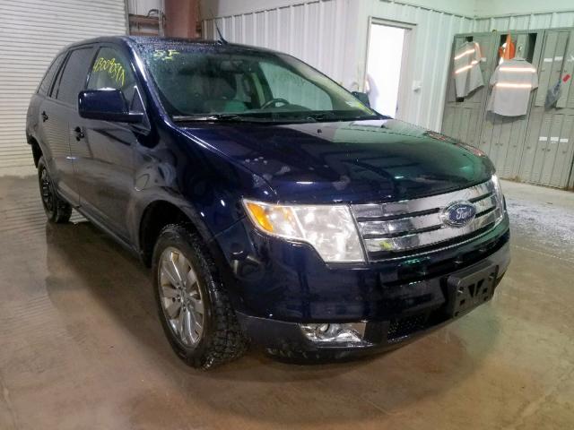 2FMDK38C58BA16681 - 2008 FORD EDGE SEL BLUE photo 1