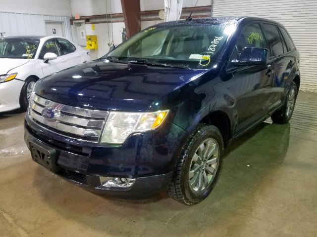 2FMDK38C58BA16681 - 2008 FORD EDGE SEL BLUE photo 2