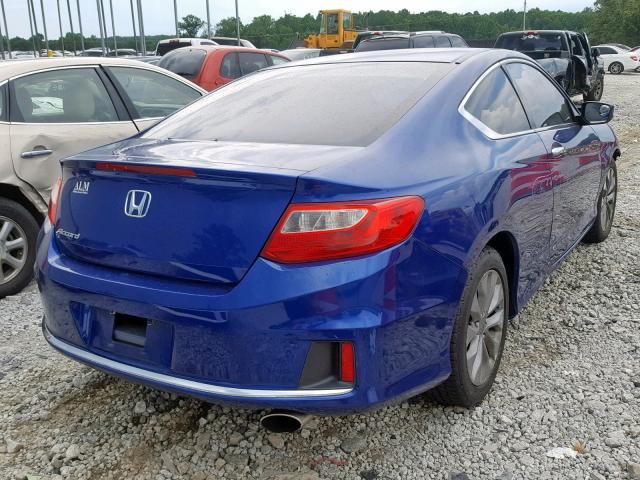 1HGCT1B34DA021405 - 2013 HONDA ACCORD LX- BLUE photo 4