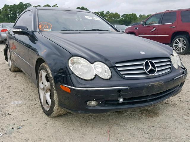 WDBTJ65J95F163084 - 2005 MERCEDES-BENZ CLK 320C BLACK photo 1