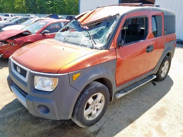 5J6YH17544L013223 - 2004 HONDA ELEMENT EX ORANGE photo 2