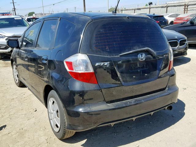 JHMGE8H39DC010414 - 2013 HONDA FIT BLACK photo 3