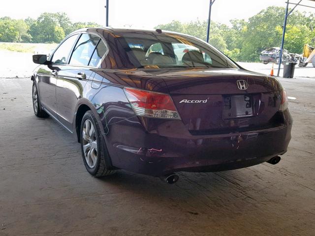 5KBCP3F86AB010687 - 2010 HONDA ACCORD EXL MAROON photo 3