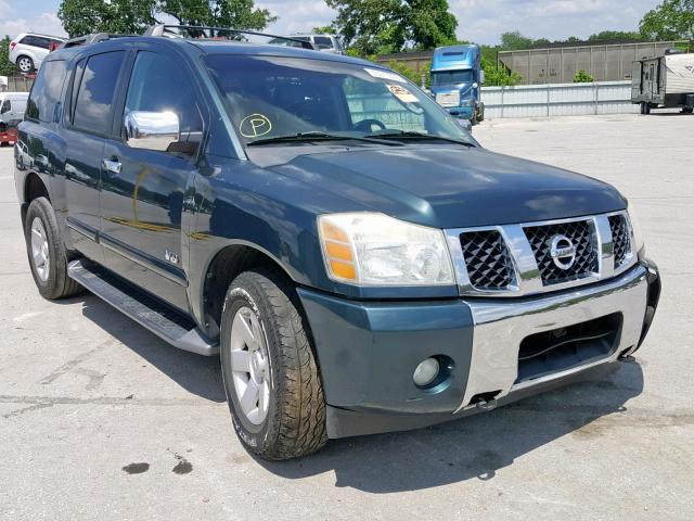 5N1AA08B35N709048 - 2005 NISSAN ARMADA SE GREEN photo 1