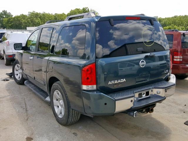 5N1AA08B35N709048 - 2005 NISSAN ARMADA SE GREEN photo 3