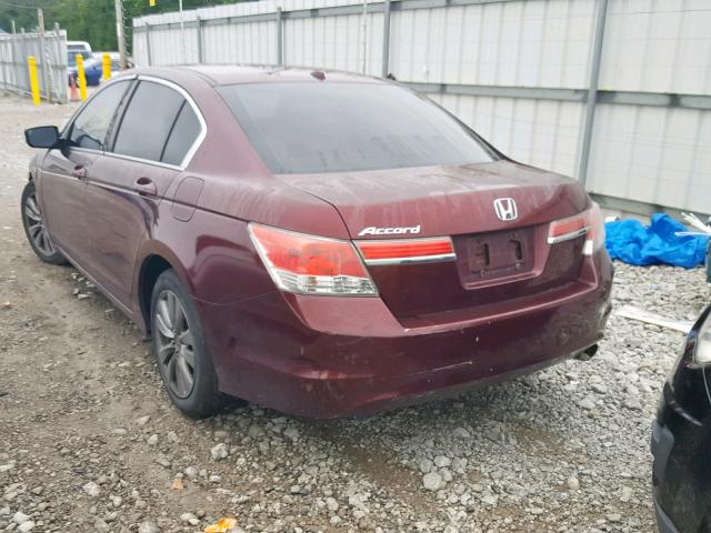 1HGCP2F81CA121556 - 2012 HONDA ACCORD EXL RED photo 3