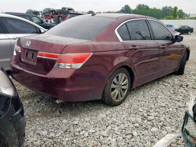 1HGCP2F81CA121556 - 2012 HONDA ACCORD EXL RED photo 4