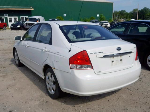 KNAFE222995606495 - 2009 KIA SPECTRA EX WHITE photo 3