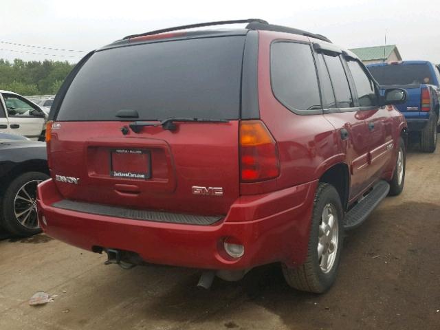 1GKDT13S042438768 - 2004 GMC ENVOY RED photo 4