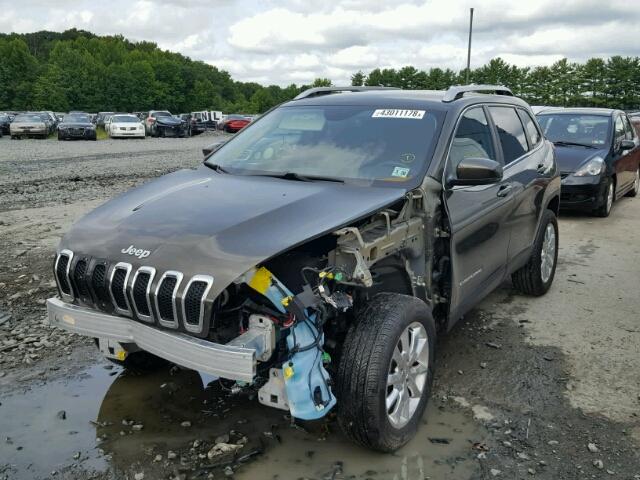 1C4PJMDS3FW605604 - 2015 JEEP CHEROKEE L BROWN photo 2