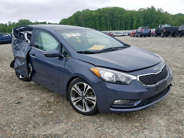 KNAFX5A86G5627755 - 2016 KIA FORTE EX GRAY photo 1