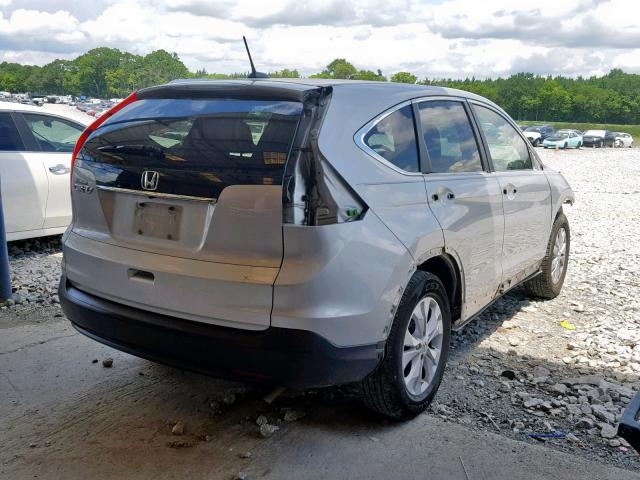 5J6RM3H71CL009639 - 2012 HONDA CR-V EXL SILVER photo 4