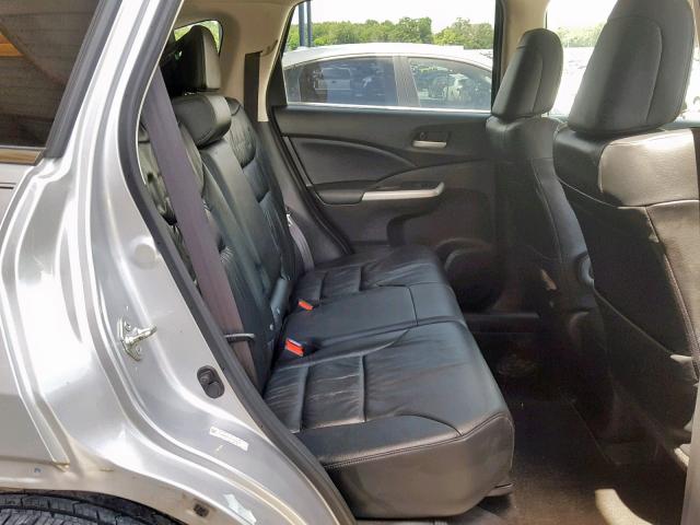 5J6RM3H71CL009639 - 2012 HONDA CR-V EXL SILVER photo 6