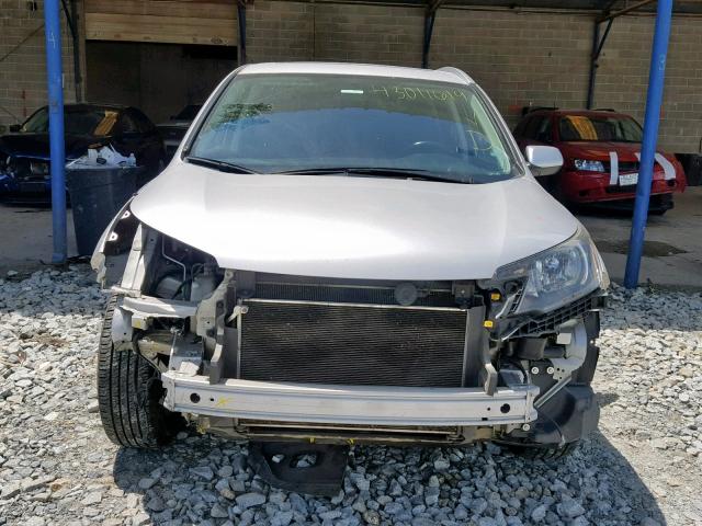 5J6RM3H71CL009639 - 2012 HONDA CR-V EXL SILVER photo 9