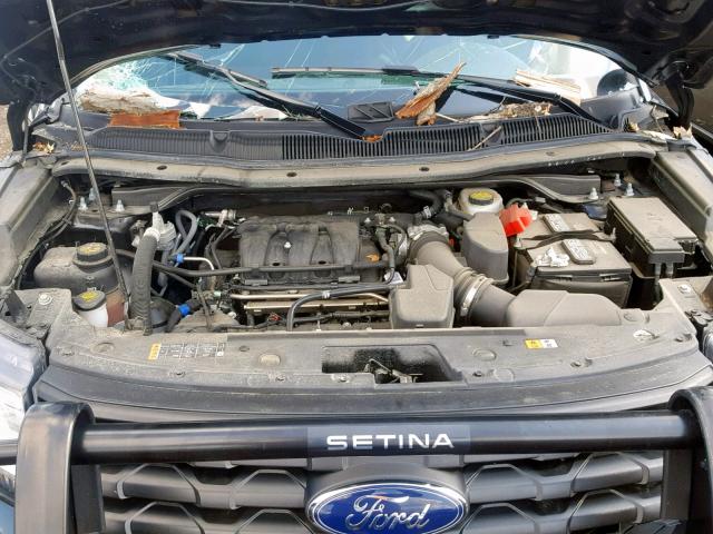 1FM5K8ARXHGD25104 - 2017 FORD EXPLORER P BLACK photo 7