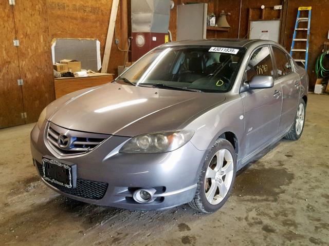 JM1BK323561437944 - 2006 MAZDA 3 S GRAY photo 2