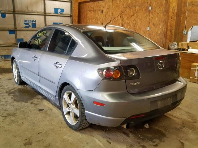 JM1BK323561437944 - 2006 MAZDA 3 S GRAY photo 3