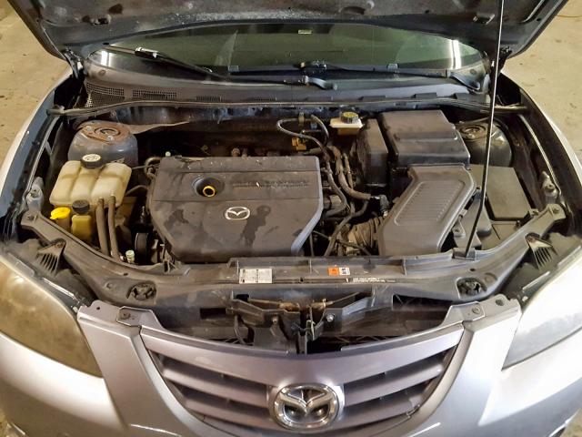 JM1BK323561437944 - 2006 MAZDA 3 S GRAY photo 7