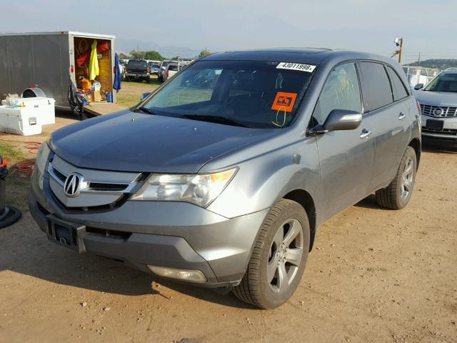 2HNYD285X8H528147 - 2008 ACURA MDX SPORT GRAY photo 2