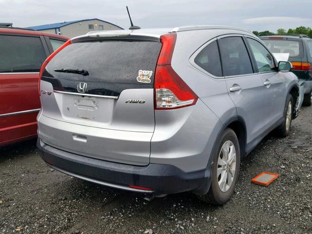 2HKRM4H7XEH712935 - 2014 HONDA CR-V EXL SILVER photo 4