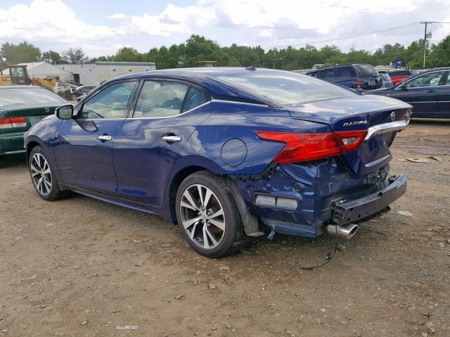 1N4AA6AP1HC385052 - 2017 NISSAN MAXIMA 3.5 BLUE photo 3