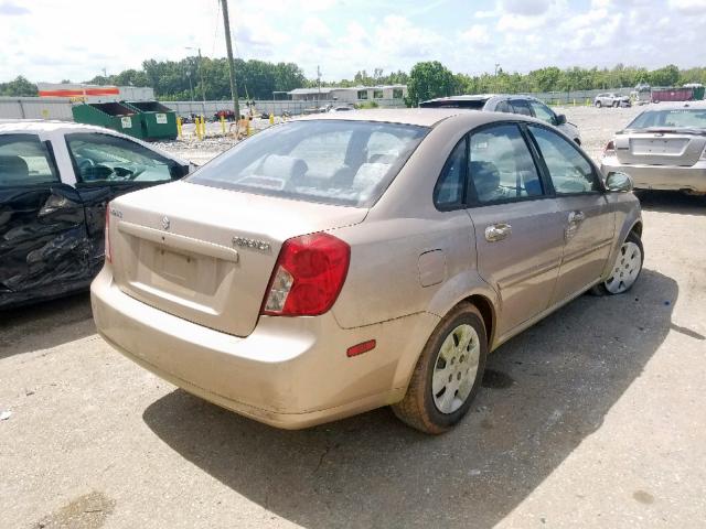 KL5JD56Z76K451442 - 2006 SUZUKI FORENZA TAN photo 4