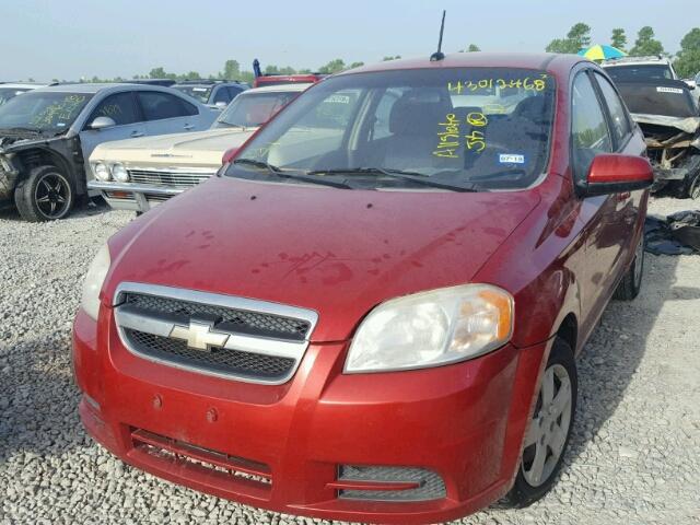 KL1TD5DE4BB135128 - 2011 CHEVROLET AVEO LS RED photo 2