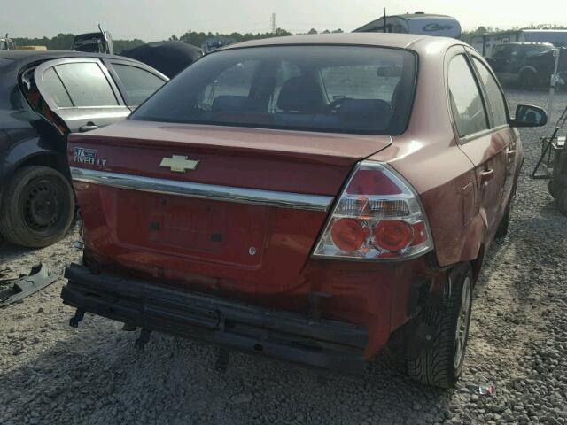 KL1TD5DE4BB135128 - 2011 CHEVROLET AVEO LS RED photo 4
