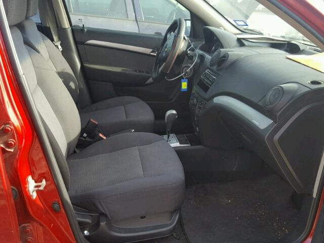 KL1TD5DE4BB135128 - 2011 CHEVROLET AVEO LS RED photo 5