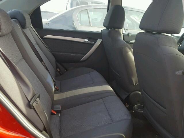 KL1TD5DE4BB135128 - 2011 CHEVROLET AVEO LS RED photo 6