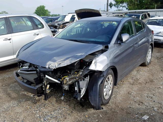 5NPD74LF2KH466989 - 2019 HYUNDAI ELANTRA SE GRAY photo 2