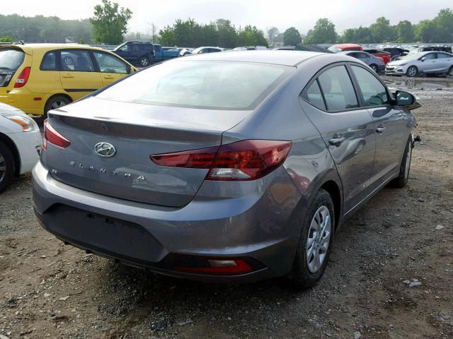 5NPD74LF2KH466989 - 2019 HYUNDAI ELANTRA SE GRAY photo 4