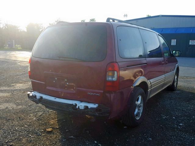 1GMDX03E64D170779 - 2004 PONTIAC MONTANA RED photo 4